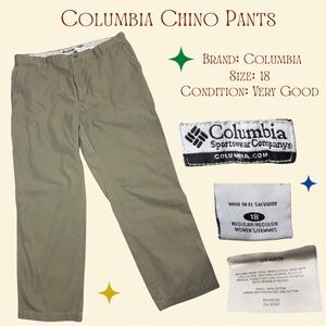 Columbia Women's Khaki Chino Pants